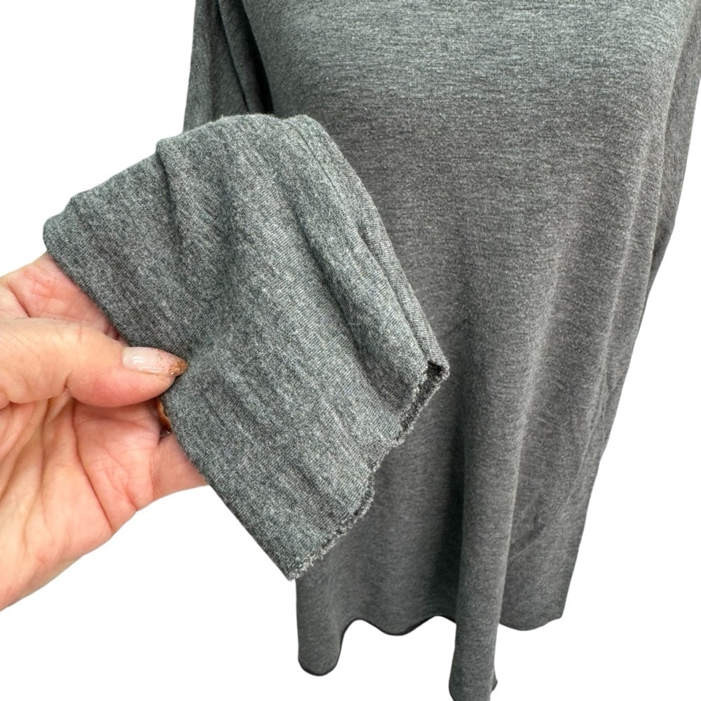 Kit & Ace Grey Jersey Pullover Long Sleeve Turtleneck Tunic Top Size  6 - Picture 3 of 10